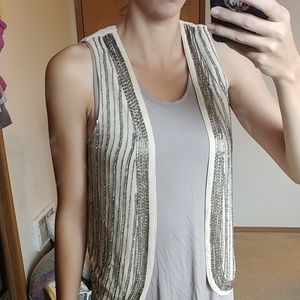 BKE Boutique beaded vest